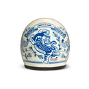 DMD Otwarty kask motocyklowy z grafiką retro