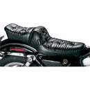 Le Pera Regal 2-Up Seat for Harley 82-03 XL Sportster / Pillow Top Black  - Customhoj