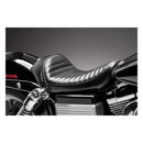 Le Pera Stubs Cafe Solo Seat for Harley 06-17 Dyna / Pleated Black  - Customhoj
