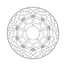 Moto-Master Brake Disc Triumph Bonneville 1200 Bobber Black 18-21 Moto-Master Halo Front Right Brake Disc for Triumph Customhoj