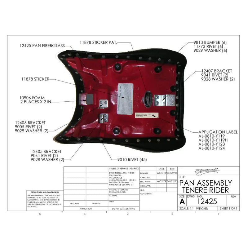 Saddlemen Fotel Adventure Solo dla Yamahy