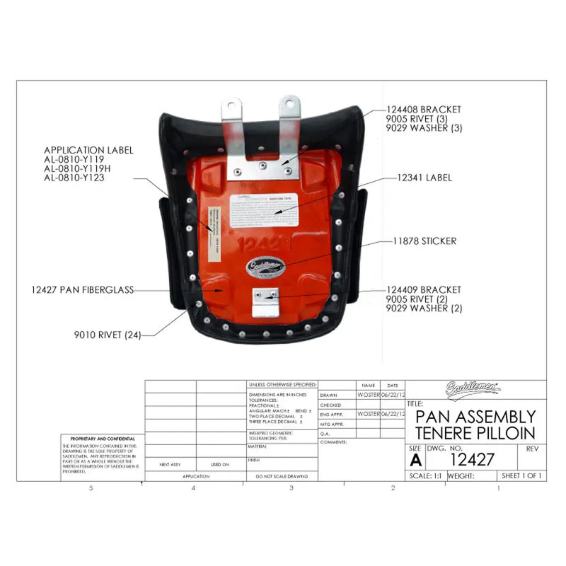 Saddlemen Fotel Adventure Solo dla Yamahy