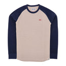 13 1/2 Waffle Jersey Sand/Navy / S