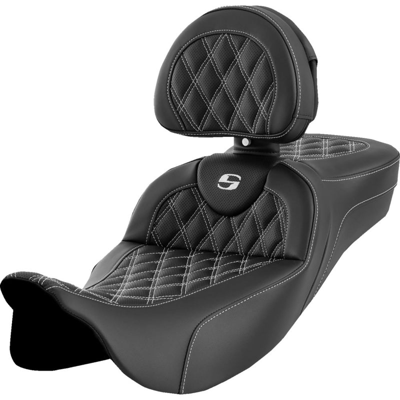 Saddlemen Siedzenie Roadsofa Extended Reach Lattice Stitch do Harleya