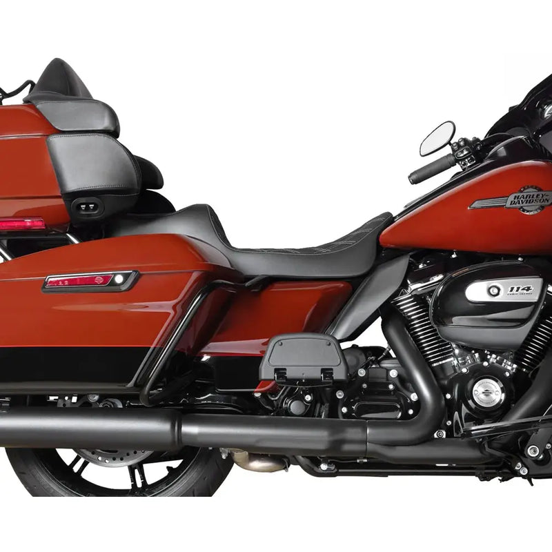 Drag Specialties Siodło Predator III 2-Up Extended Reach do Harley 