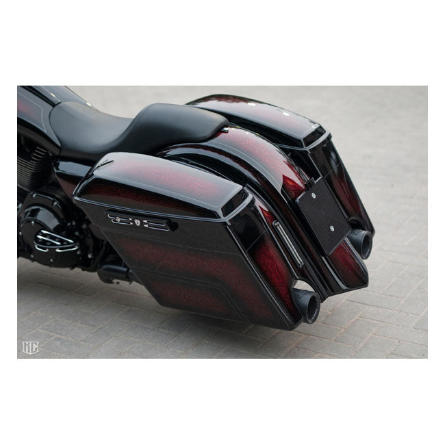 Killer Custom 4-calowe rozciągnięte korpusy sakw dla motocykli Harley