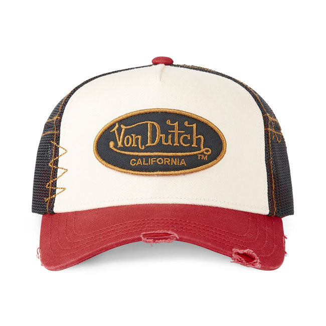 Von Dutch Czapka z postarzanym logo
