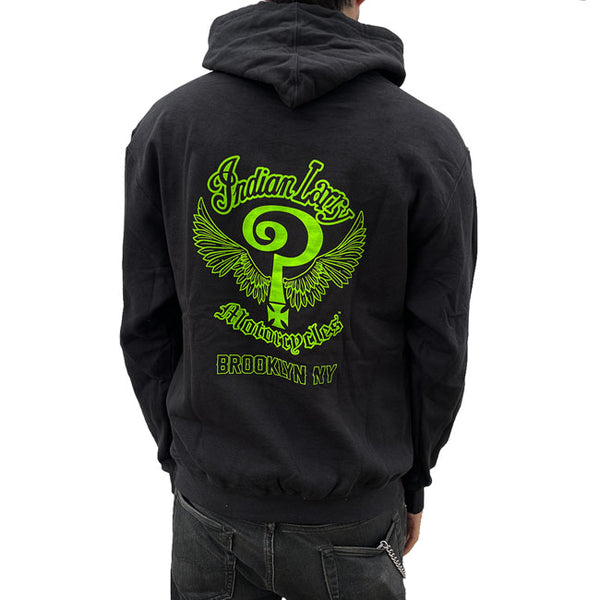 Indian Bluza z zielonym logo Larry Slime