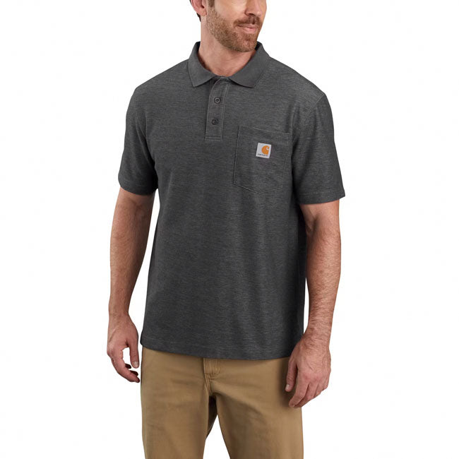Carhartt Polo z kieszenią o średniej grubości
