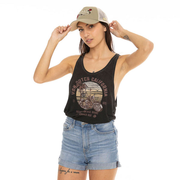 Von Dutch Tank top damski Cafe Race