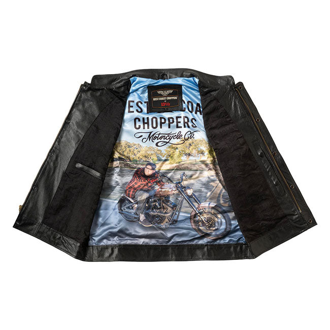 West Coast Choppers Skórzana kamizelka motocyklowa x 13 1/2 Dominator