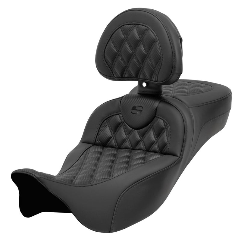 Saddlemen Siedzenie Roadsofa Extended Reach Lattice Stitch do Harleya