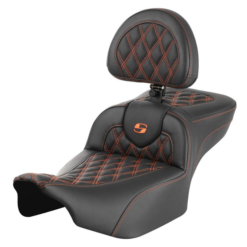 Saddlemen Siedzenie Roadsofa Extended Reach Lattice Stitch do Harleya