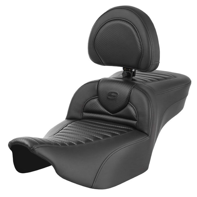 Saddlemen Siedzenie Roadsofa Extended Reach Tuck-n-Roll do Harleya
