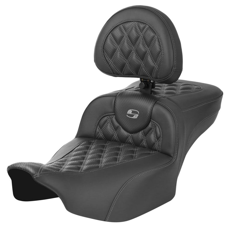 Saddlemen Siedzenie Roadsofa Extended Reach Lattice Stitch do Harleya