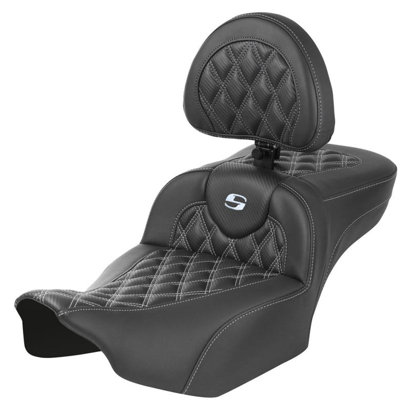 Saddlemen Siedzenie Roadsofa Extended Reach Lattice Stitch do Harleya