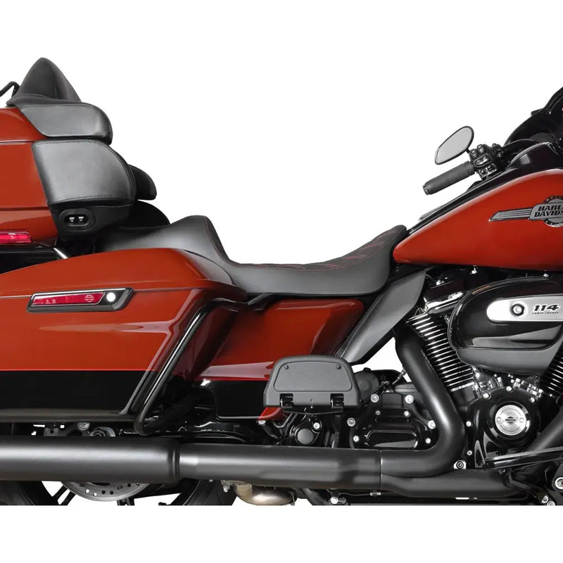 Drag Specialties Siodło Predator III 2-Up Extended Reach do Harley 