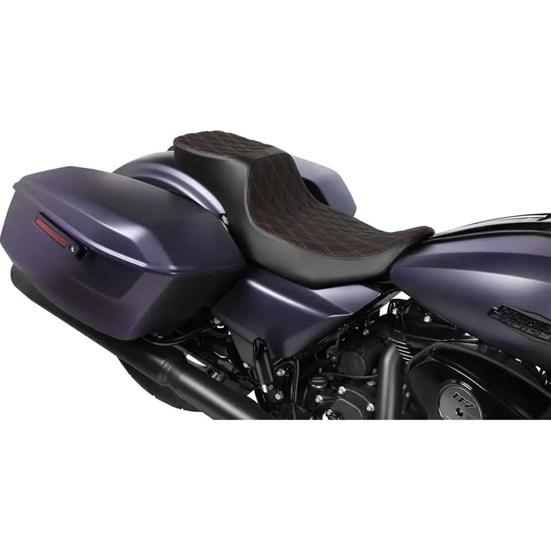 Drag Specialties Performance Predator 2-Up Extended Reach Seat dla Harley