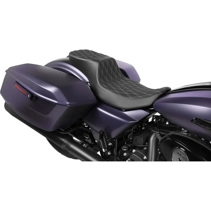 Drag Specialties Performance Predator 2-Up Extended Reach Seat dla Harley