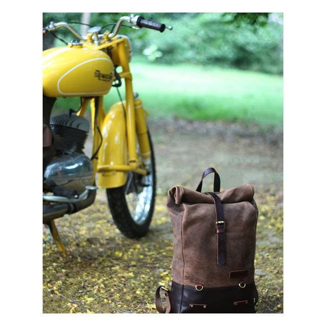 Trip Machine Vintage Leather 15L Torba motocyklowa / plecak
