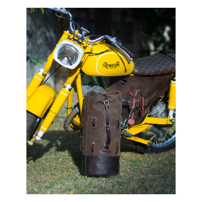 Torba podróżna Trip Machine Vintage Leather Military Motorcycle Duffle Bag