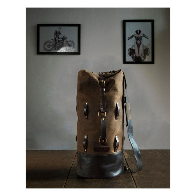 Torba podróżna Trip Machine Vintage Leather Military Motorcycle Duffle Bag