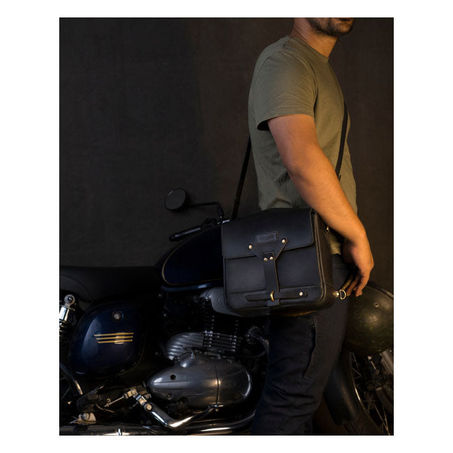 Torba kurierska Trip Machine Vintage Leather Motorcycle Messenger Bag