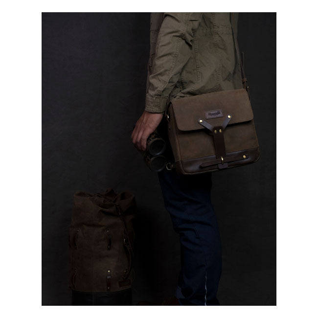 Torba kurierska Trip Machine Vintage Leather Motorcycle Messenger Bag