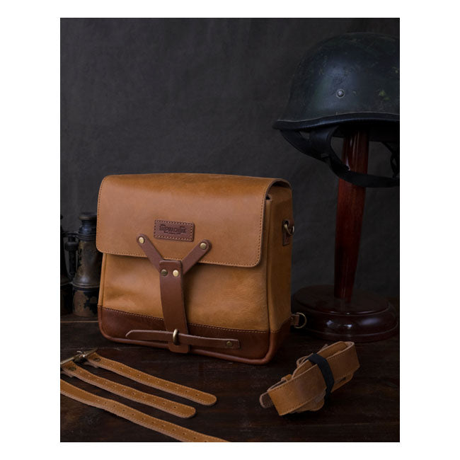 Torba kurierska Trip Machine Vintage Leather Motorcycle Messenger Bag