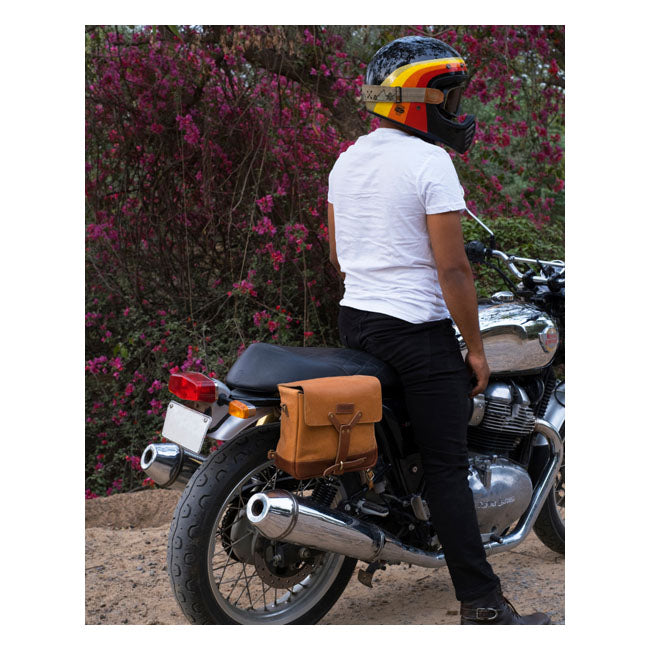 Torba kurierska Trip Machine Vintage Leather Motorcycle Messenger Bag