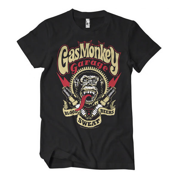 Koszulka ze świecami zapłonowymi Gas Monkey Garage
