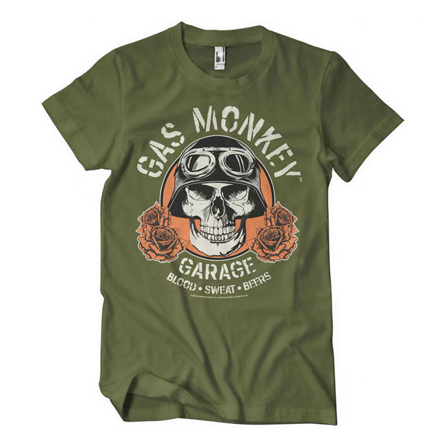 Koszulka z czaszką Gas Monkey Garage