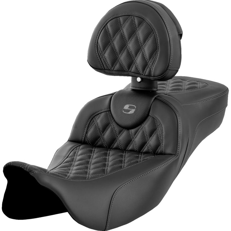 Saddlemen Siedzenie Roadsofa Extended Reach Lattice Stitch do Harleya