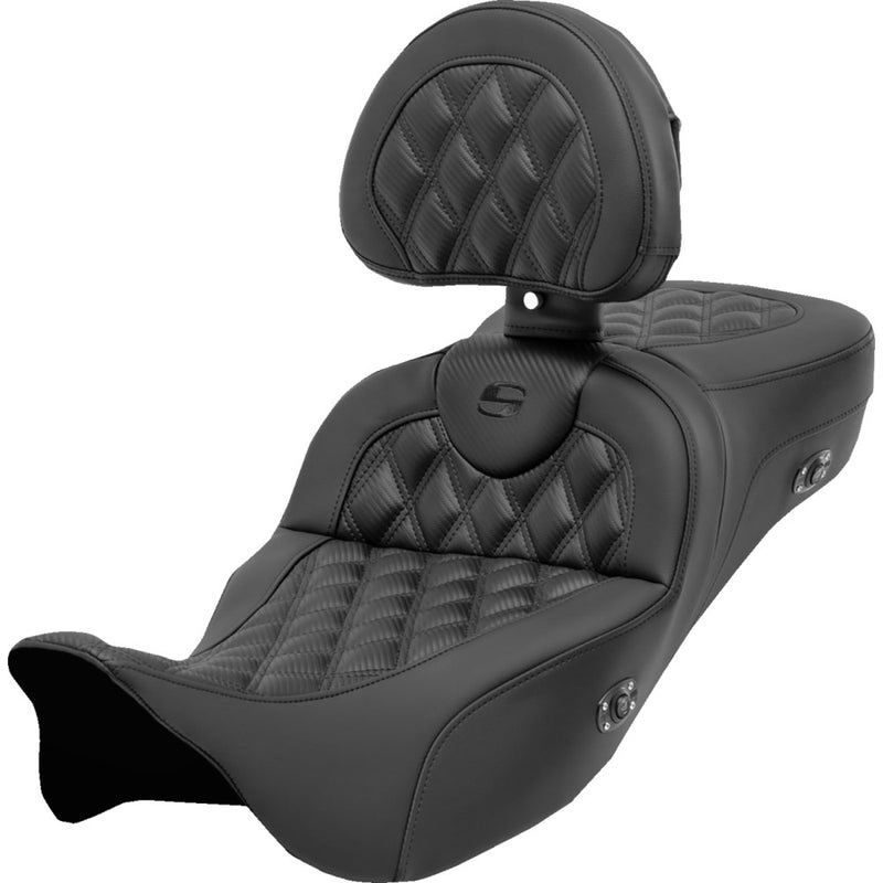 Saddlemen Siedzenie Roadsofa Extended Reach Lattice Stitch do Harleya