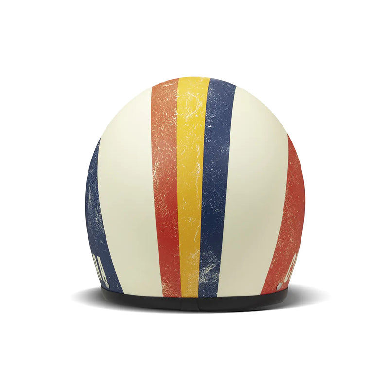 DMD Otwarty kask motocyklowy z grafiką retro