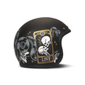 DMD Otwarty kask motocyklowy z grafiką retro