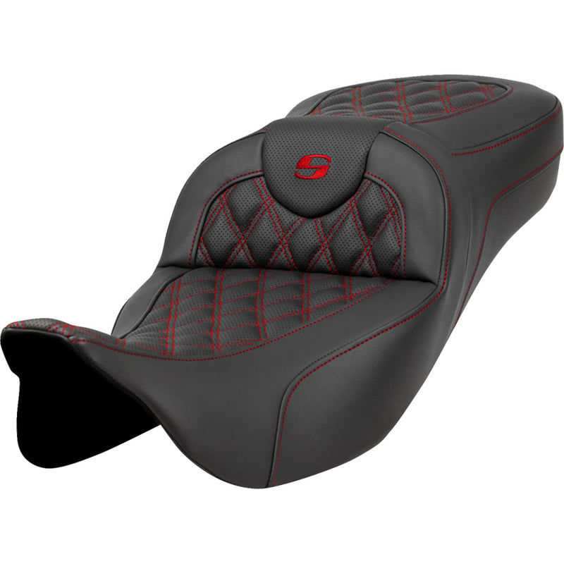 Saddlemen Siedzenie Roadsofa Extended Reach Lattice Stitch do Harleya