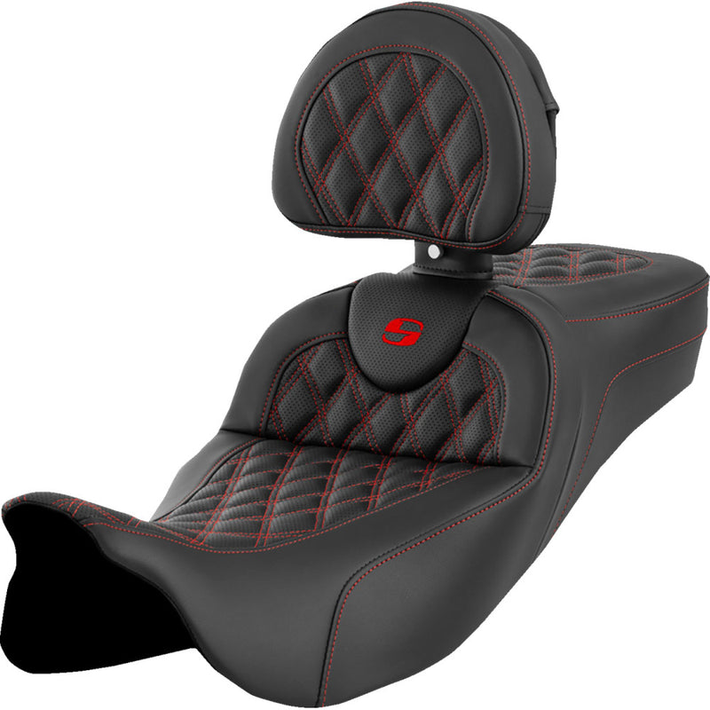 Saddlemen Siedzenie Roadsofa Extended Reach Lattice Stitch do Harleya