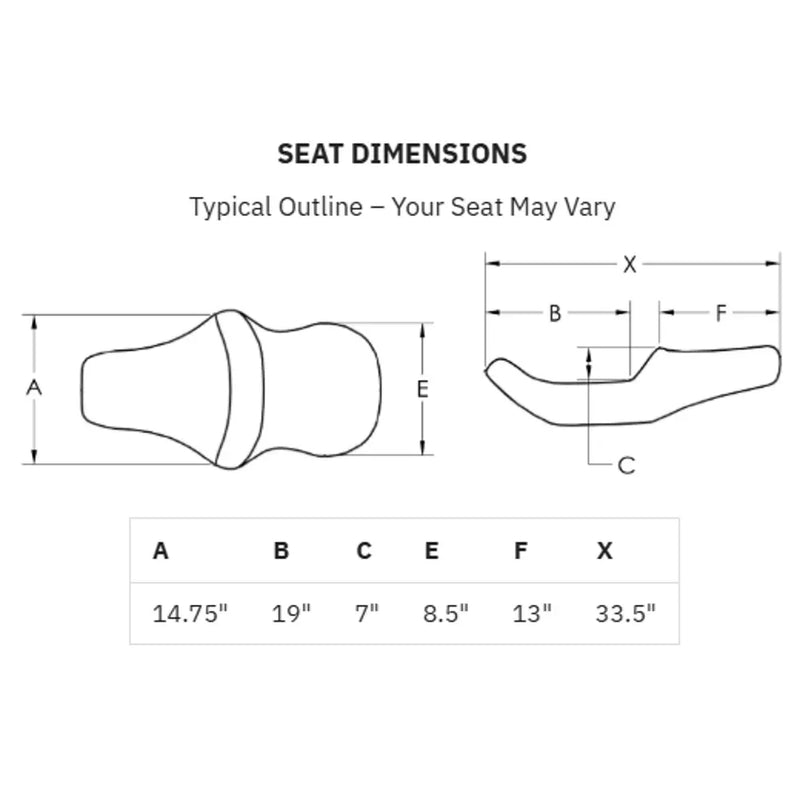 Saddlemen Klockwerks Pro Series Seat dla Indian