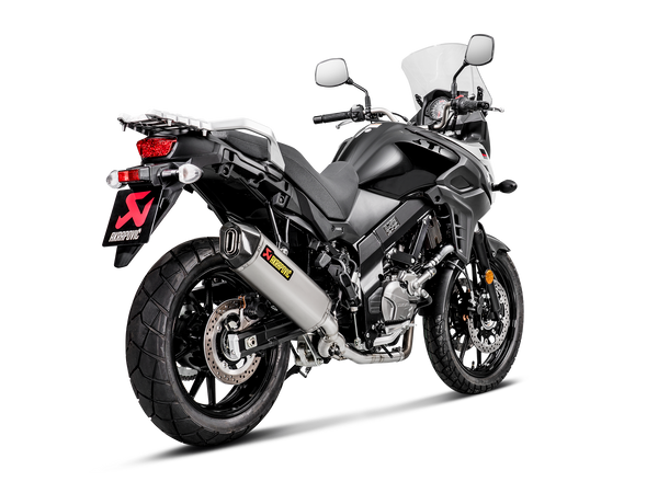 Akrapovic Racing Line Exhaust System for Suzuki 17-24 V-Strom 650 (2-into-1 header with titanium muffler / carbon end cap) (Race only) (S-S6R9-WT)  - Customhoj