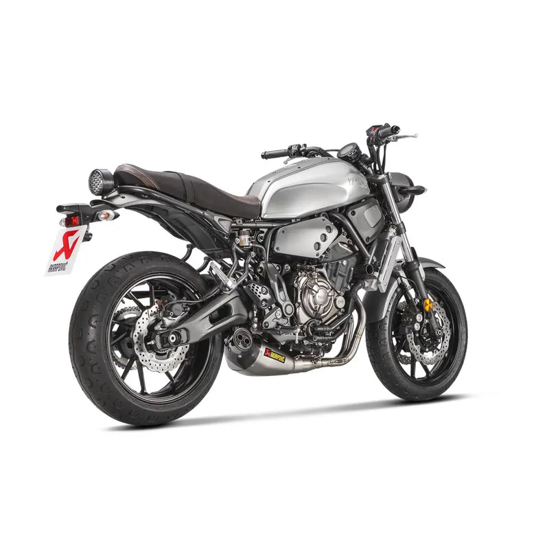 Akrapovic Racing Line Exhaust System for Yamaha 16-20 XSR700 / XTribute (2-into-1 header with titanium muffler / carbon end cap) Read note) (S-Y7R5-HEGEH)  - Customhoj