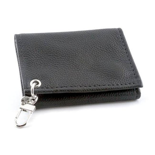 Amigaz Black Soft Leather Trifold Wallet