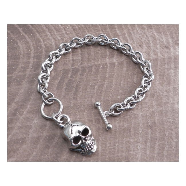 Amigaz Teardrop Toggle Bracelet with Monster Skull