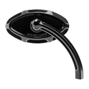 Arlen Ness Beveled Cats Eye Motorcycle Mirror Black / Left