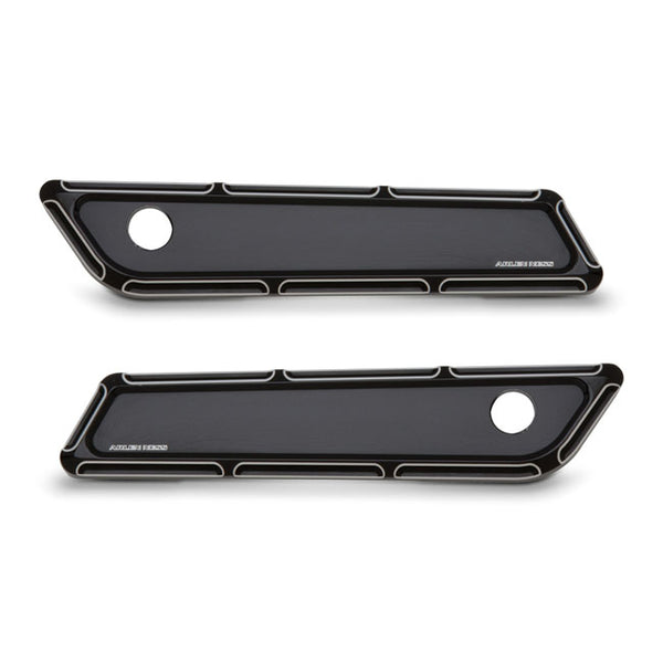 Arlen Ness Beveled Saddlebag Latch Covers for Harley 14-25 Touring (exkl. 23-25 CVO; 24-25 Road Glide / Street Glide)  - Customhoj