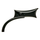 Arlen Ness Four Point Motorcycle Mirror Black / Left