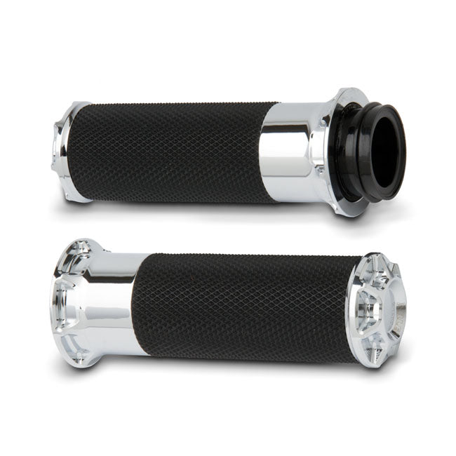 Arlen Ness Fusion Billet Beveled Grips HD Chrome