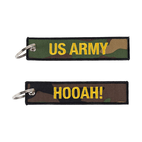 Army Surplus Hooah US Army Keychain