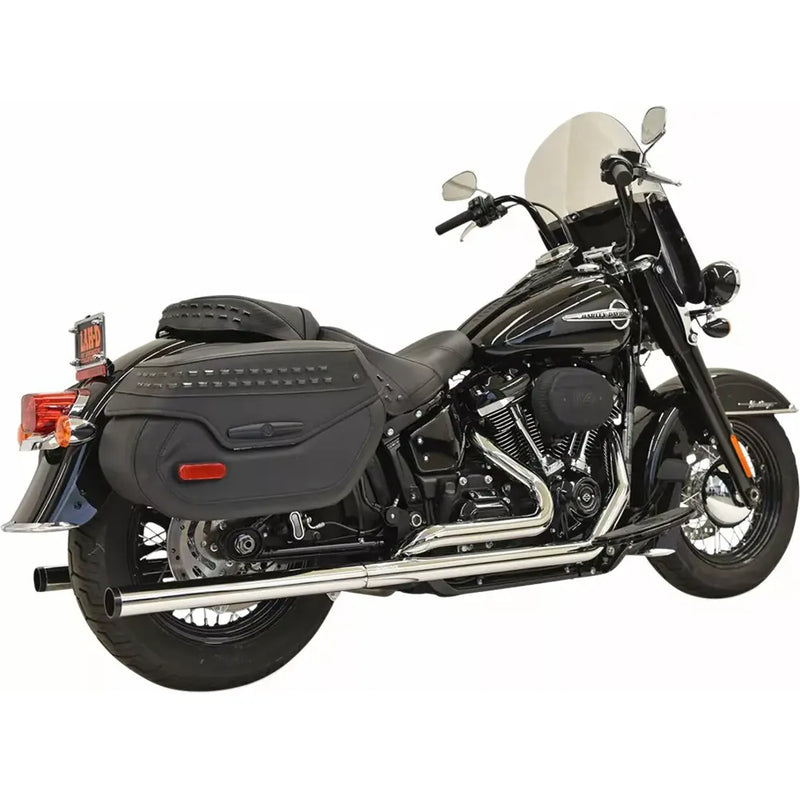 Bassani Chrome Duals Exhaust System for Harley 18-24 Softail Deluxe / Heritage Classic  - Customhoj