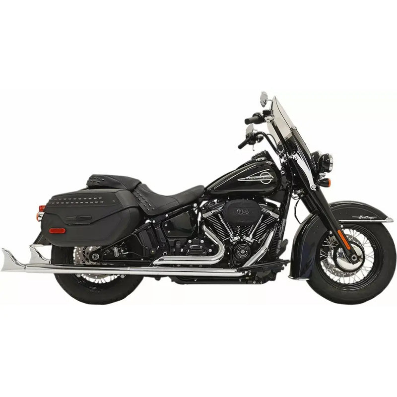 Bassani Fishtail True Dual Exhaust System for Harley 18-24 Softail Deluxe / Heritage Classic / Chrome / 33"  - Customhoj